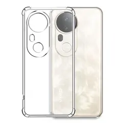 Shockproof Clear Soft Silicone Phone Case for Vivo X80 Lite (FSKS)