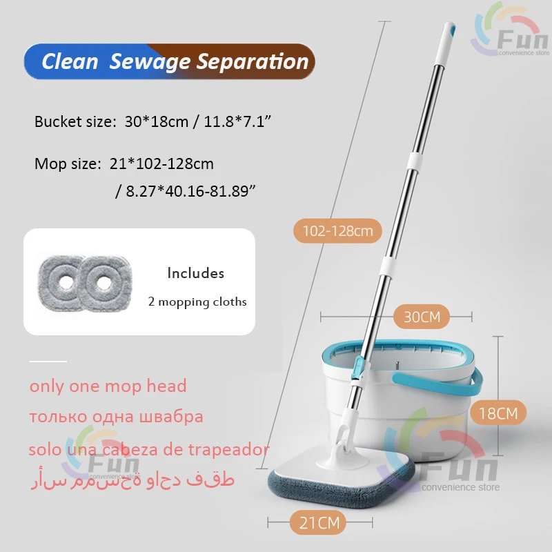 Fregona triangular con rotación de 360 ​​grados para una fácil limpieza de  esquinas difíciles de alc YONGSHENG