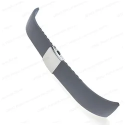 Premium Waterproof Soft Silicone Watch Strap - Universal Quick Release Wristband - 22mm (Grey)