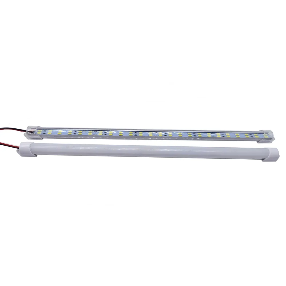 1PCS 12V/24V 24/48 LED 빛 스트립 330X15MM 하드 엄밀한 튜브 바 램프 IP65 방수 5730-led 구슬 조명 스트립 DIY