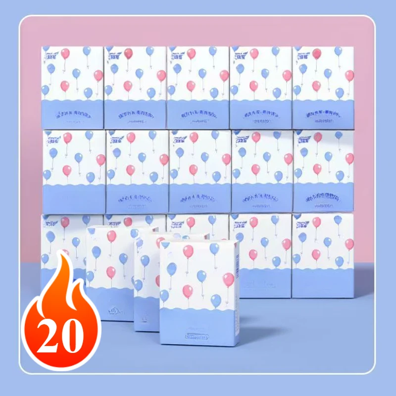 80/40/20/10Packs Native Wood Pulp Packets Paper Towels Handkerchief Paper Kleenex Napkins Toilet Drawing Portable