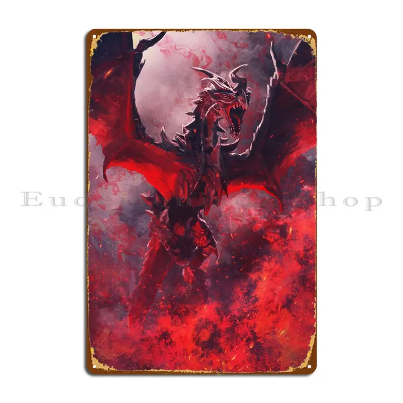 The World Eater Metal Platform Vintage Wall Decor Wall Platform Retro Crea Tin Sign Poster