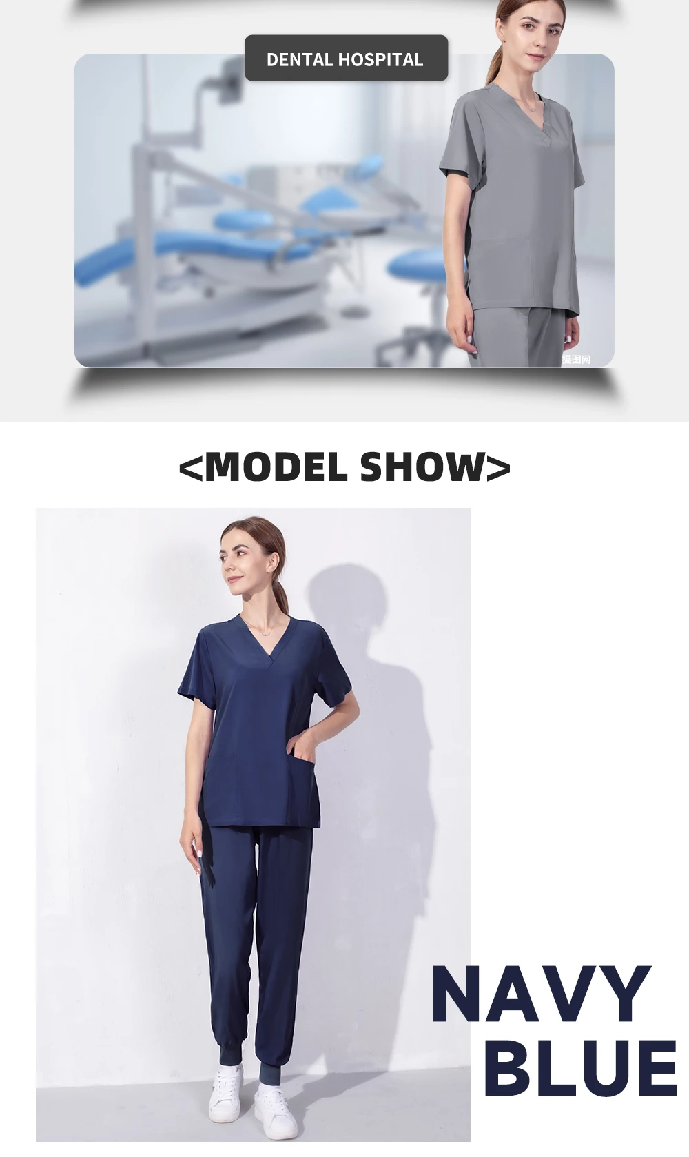 Wholesale Women Wear Scrub Suits Hospital Doctor Working Uniform Medical Surgical Multicolor Unisex Uniform nurse accessories