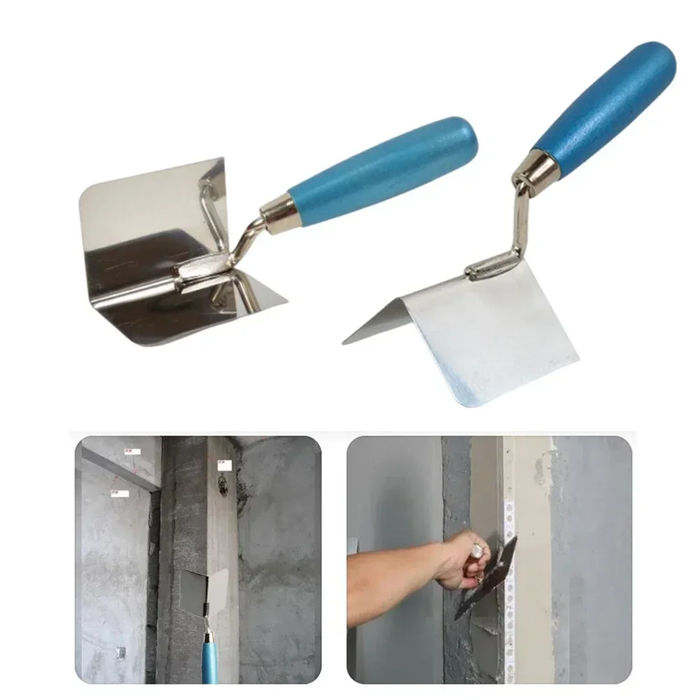 Ergonomically Designed Drywall Corner Tool with Dual Trowels Perfectly Suited for Smooth Plastering Applications