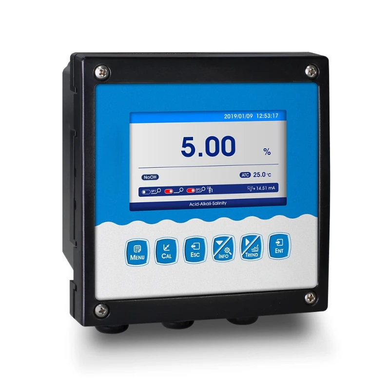 

Анализатор концентрации кислотно-щелочной соли, контроллер 4-20mA RS485 Modbus rtu, термическая мощность, химическая промышленность, травление стали