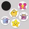C9GB Reusable Potty Targets Color Changing Pee Targets Potty Training Stickers Toilet Targets Sticker for Kid Training Use 5