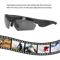Lunettes intelligentes avec caméra HD 1080P, mini caméra, caméra de surveillance vidéo pour vélo et moto, enregistreur portable 2