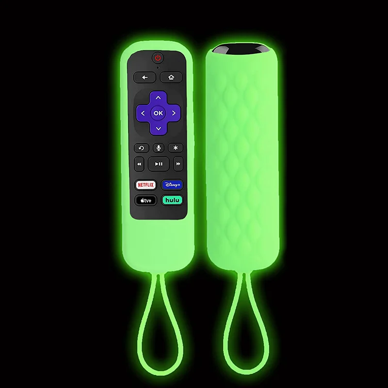 Silicone remote case silicone remote sleeve silicone remote cover remote controller cover Silicone Remote Cover for TCL Roku Smart LCD TV Television for ONN ROKU TV Remote