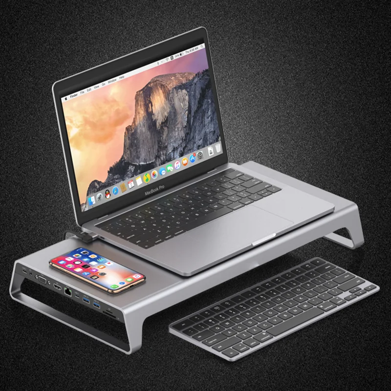 12 In 1 Usb C Dock Rj45 Hdtv Vga Adattatore Hub Usb Tipo C Docking Station Per Laptop Per Lenovo Thinkpad Hp Dell