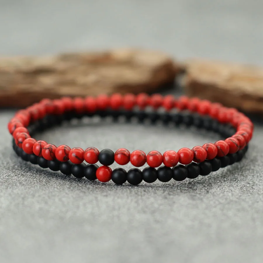 Tiger Eye Turquoise Beaded Men Bracelet Set