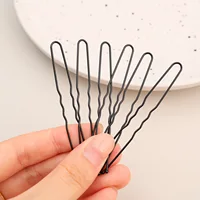 Pinces à cheveux ondulées en forme de U 5/6/7cm, Barrette pour Salon de coiffure, épingles à cheveux en métal noir, bricolage, coiffure de mariée, accessoires pour cheveux pour femmes 6