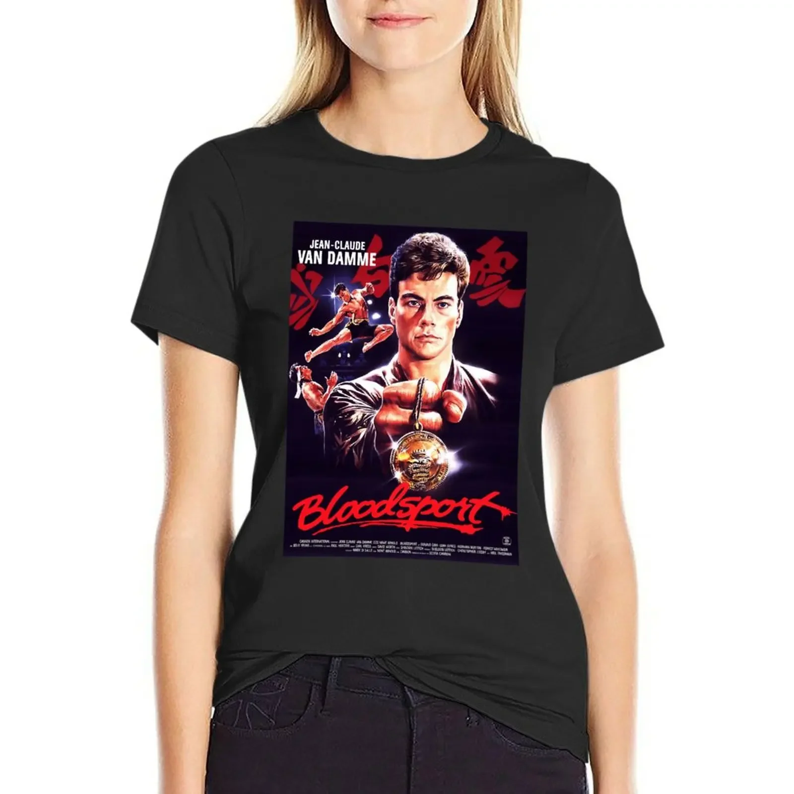 

Bloodsport T-shirt.png T-shirt Female clothing anime clothes t-shirt dress for Women plus size sexy