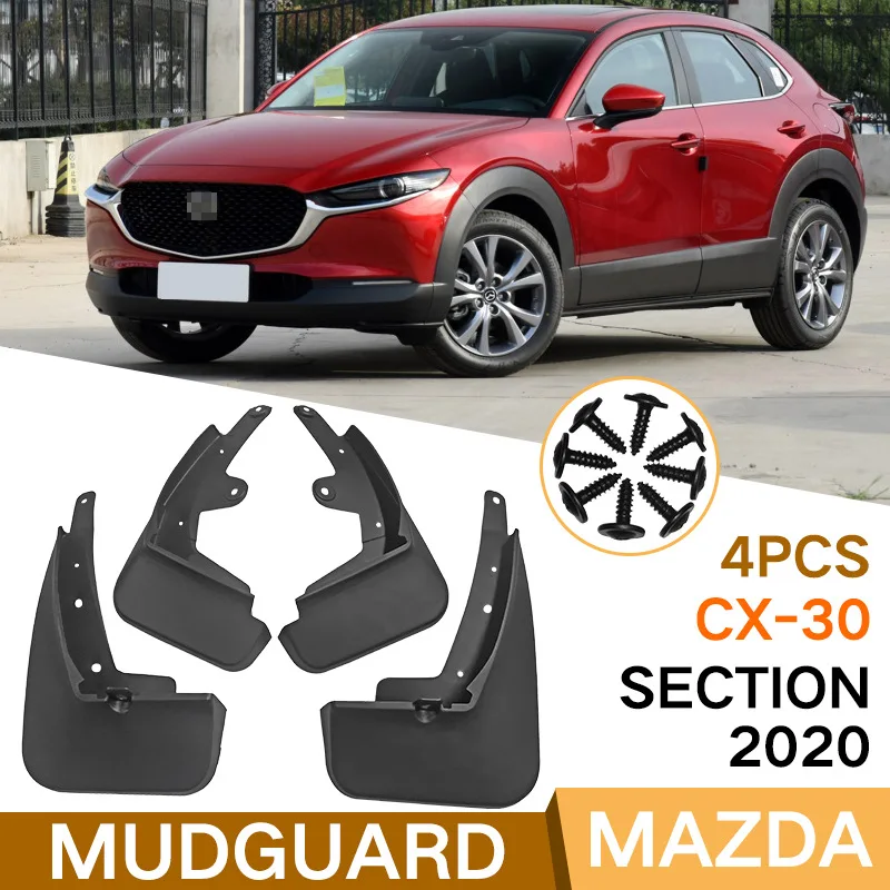 

MudFlaps FOR MAZDA CX-30 SECTION 2020 Car Splash Guards Fender Set Parts Front Rear Mud Flaps Automotive Accessories