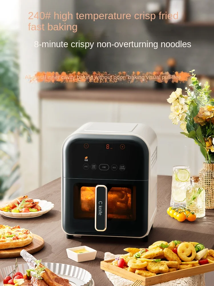 Supor 220V Visual Air Fryer Intelligent Kitchen Appliances Multifunctional Deep Frying Pan 5L Large Capacity Home Free Shipping 2