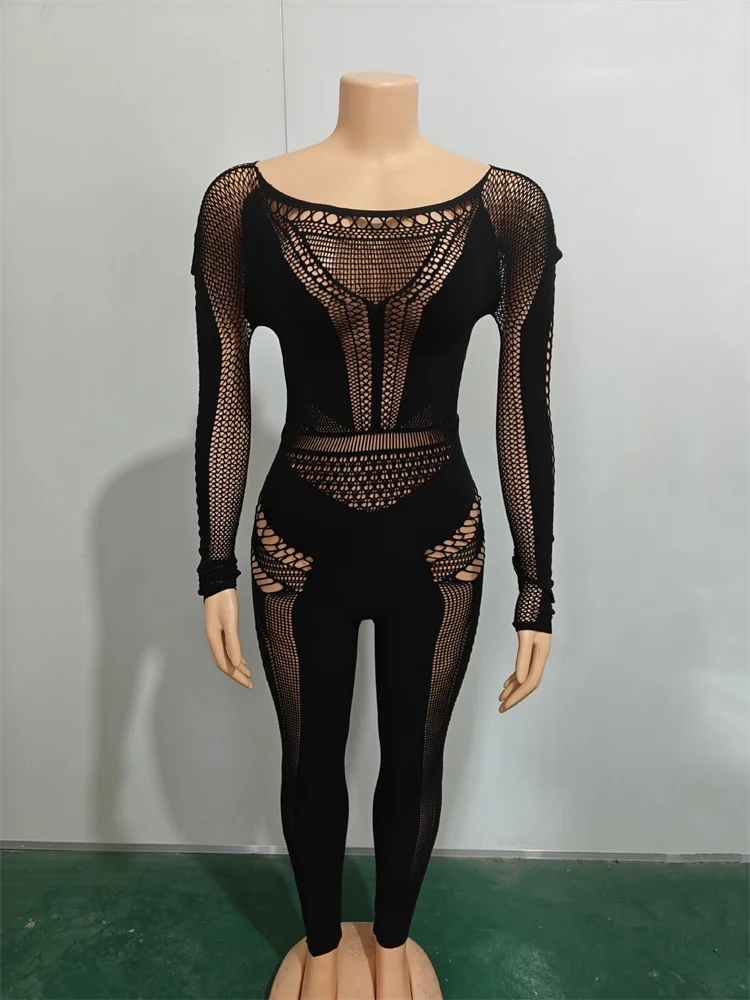 Wmstar Jumpsuit Women Wholesale Sexy High Strech Stitch Thick That Can Be Worn Outside and Tight One Piece Pantsn Dropshopping