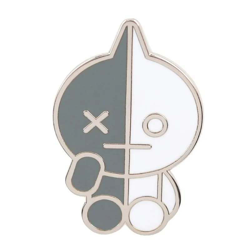 BT21 Tata Colorful Anime Cartoon Brooch - Creative Schoolbag & Clothing Accessory