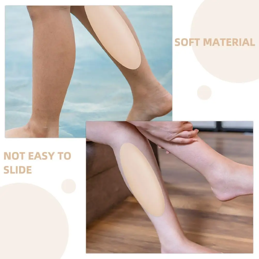2 Pairs Silicone Leg Pad For Thin Legs Calf Shape Enhancer Adhesive Foot Care Tools Protective Calf Support Pad Leg Corrector