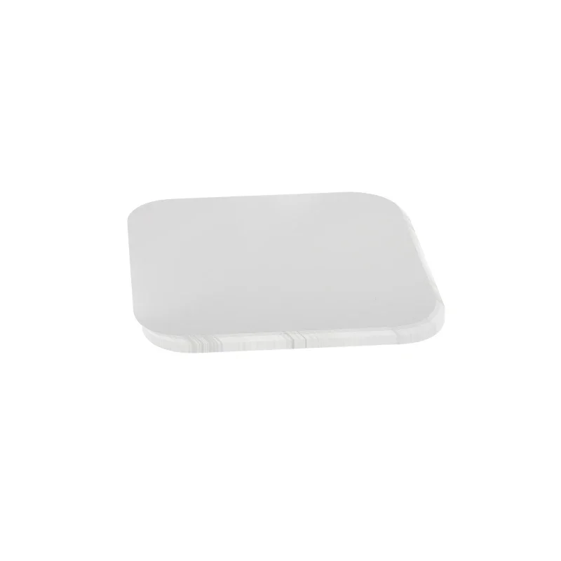 500PCS Square Badge Transparent Films 50x50mm Square Fridge Magnets Button Top Cover Parts Clear Protective Films badge parts button making supplies