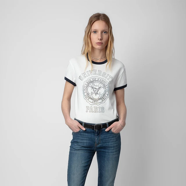 Zaidg Tee Shirt Women Casual Summer Tee Top Fashion Letter Print Spring O Neck Pullover Top.jpg