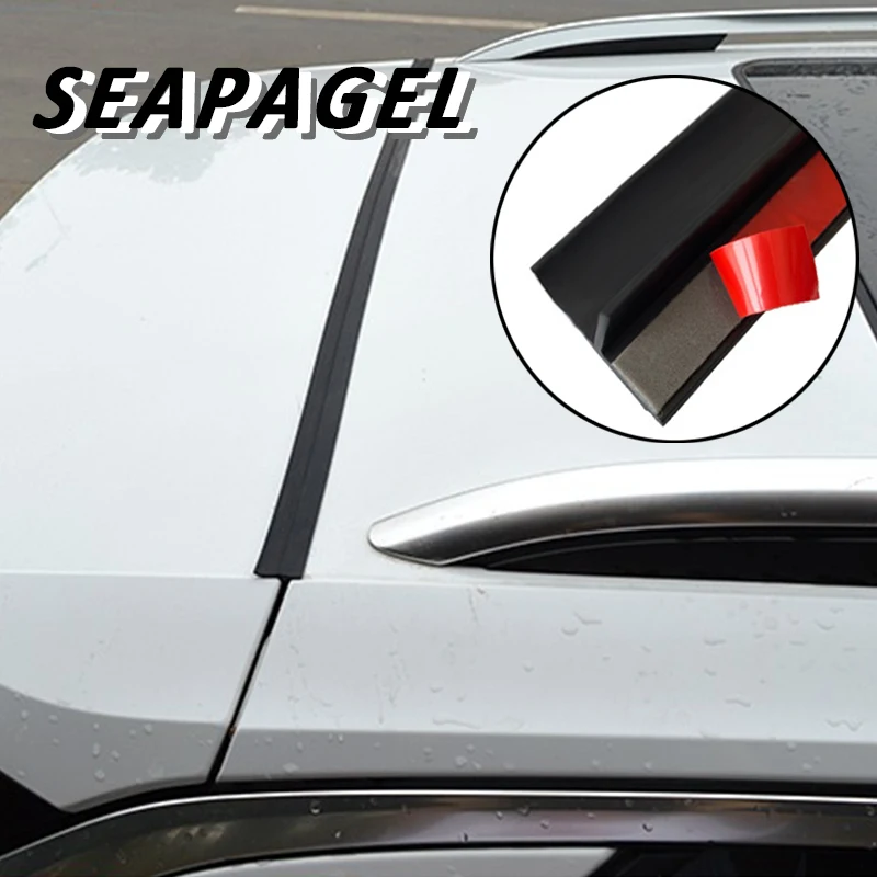 Door Window Sealing Strip Car Universal Trunk Cover Edge Seal Strip Dustproof Waterproof Sticker Car Rubber Sealing Strip Accessory