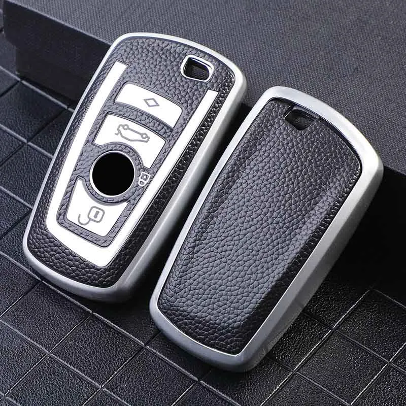 Cover chiate/telecomando per BMW F31 F10 F11 F30 F18 E46 118i 320i 1 3 5 7 Serie X3 F25 X4 M3 M5 del Sacchetto del Keychain Accessori Auto - Sa39e603fa19f4a589c05480c9ccba2cbY