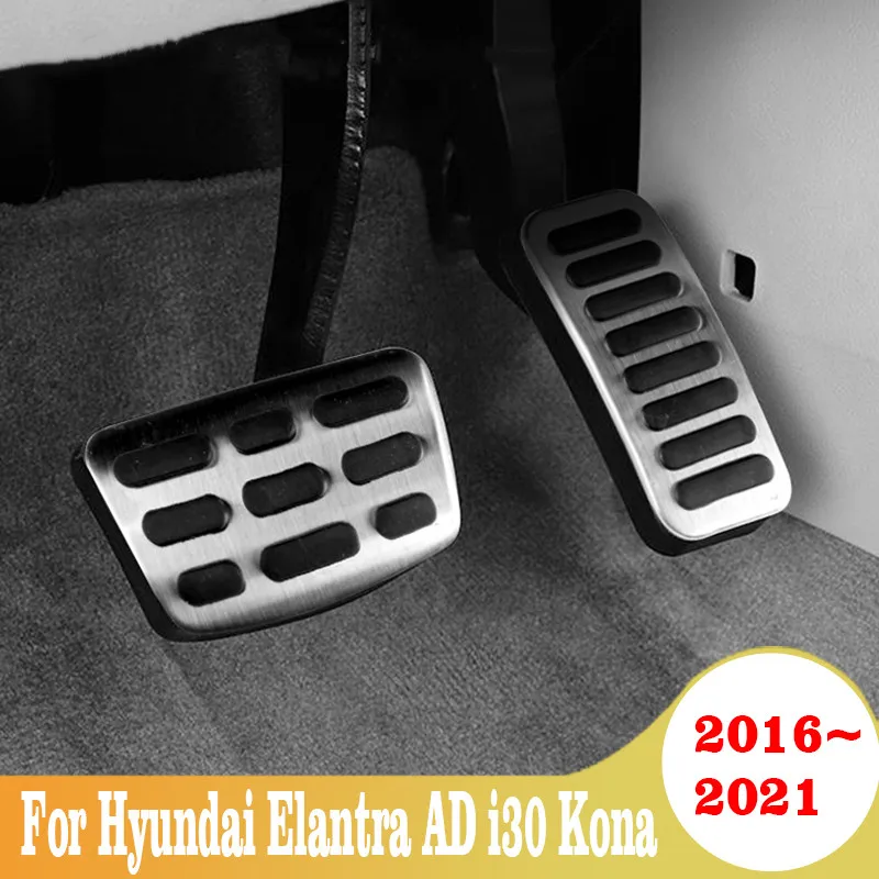 

Car Fuel Accelerator Non-Slip Brake Pad Cover For Hyundai Elantra AD i30 Kona 2016 2017 2018 2019 2020 2021 Retrofit Accessories
