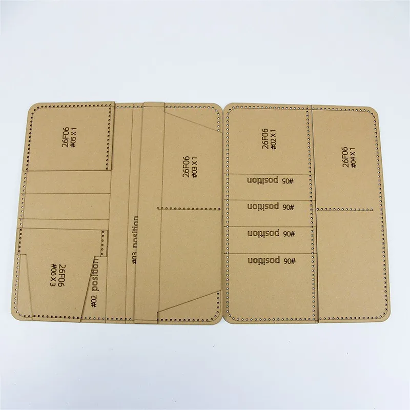 NUBECOM Business Wallets Making Stencil for Leather Leather Templates Long Wallet Template Tools herramientas para cuero