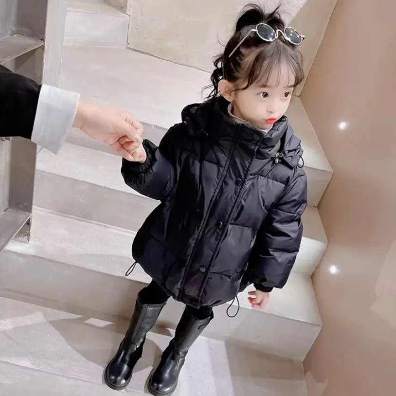 

2023 New Children Clothing Winter Thicken Jackets for Girls Kids Waterproof Down Cotton Coat Teen Outerwear Girls Clothes W67