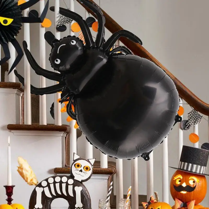 Spider Balloons 5PCS Spider Foil Balloons Halloween Decor For Spooky Party Birthday Day Of Death New Year Animal Shaped