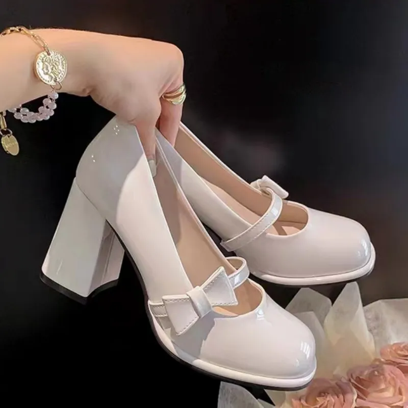 High Heel Platform Women Mary Janes Pumps Dress Designer Shoes Brand New INS Dress Fashion Trendy Elegant Comfy Sexy Pumps