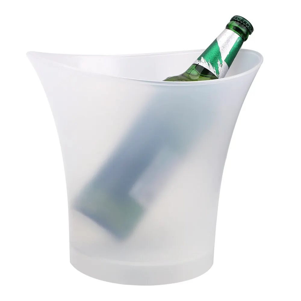 Ice Bucket 5L 6 Color LED Waterproof Plastic for Bars Nightclubs Party