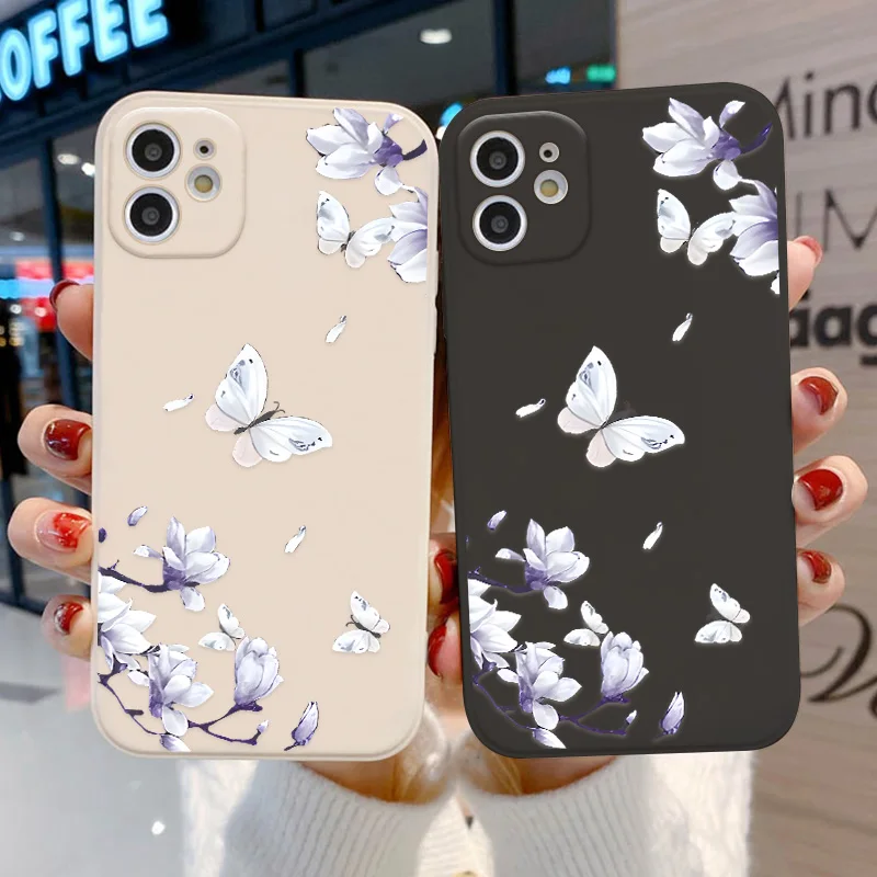 

Silicone Butterfly Phone Case For Vivo Y95 Case Vivo V23 V21 Y75 Y73s Y66 Y67 V17 S1 Pro Y71 Y73 Y79 Y85 Y89 Y81 Y21 Y91 Cover