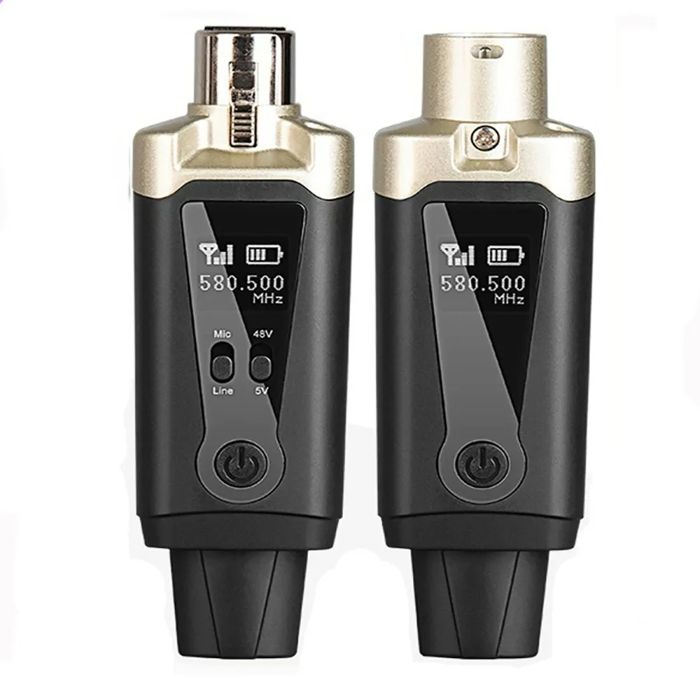 UHF-Wireless-Microphone-System-Wireless-Transmitter-Receiver-XLR-Mic ...