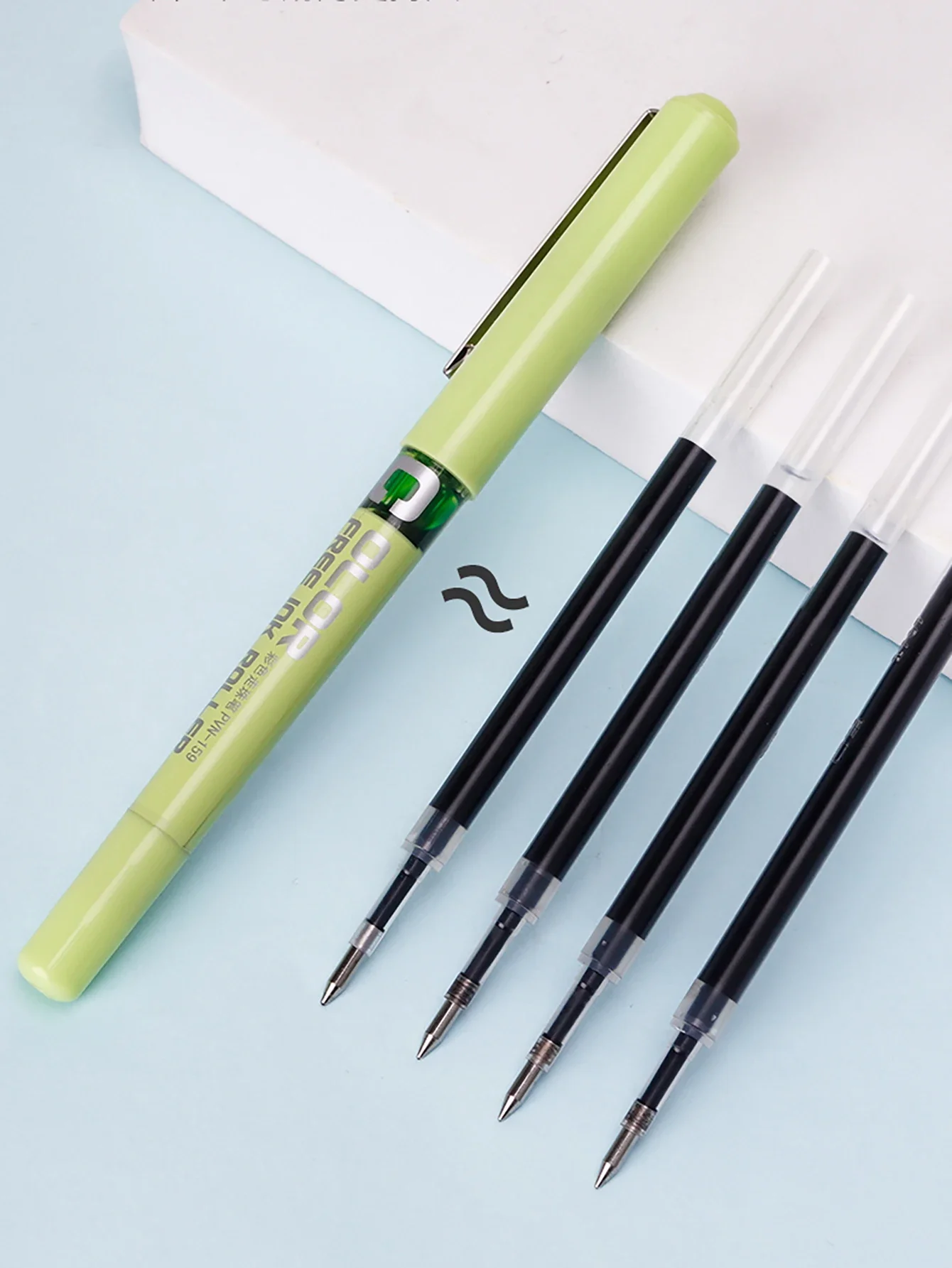 Rollerball Pens 12 Colors Precise Stick Liquid Ink Roller ball Pens 0.5mm Super Smooth Quick Drying Skip-free Writing rollerball pens colored pens