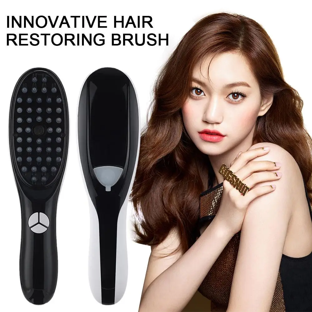 Electric Massage Comb Anti-hair Loss Meridian Hair Massager Light Comb Hair Care Massage Salon Light Therapy Comb Colo C0j5