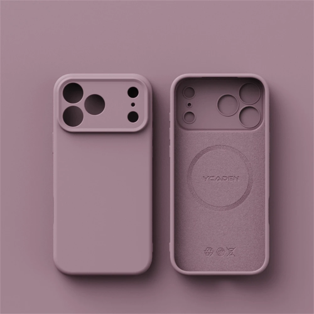 Luxury Liquid Silicone MagSafe-Compatible Phone Case with Wireless Charging Capability and Smooth Finish