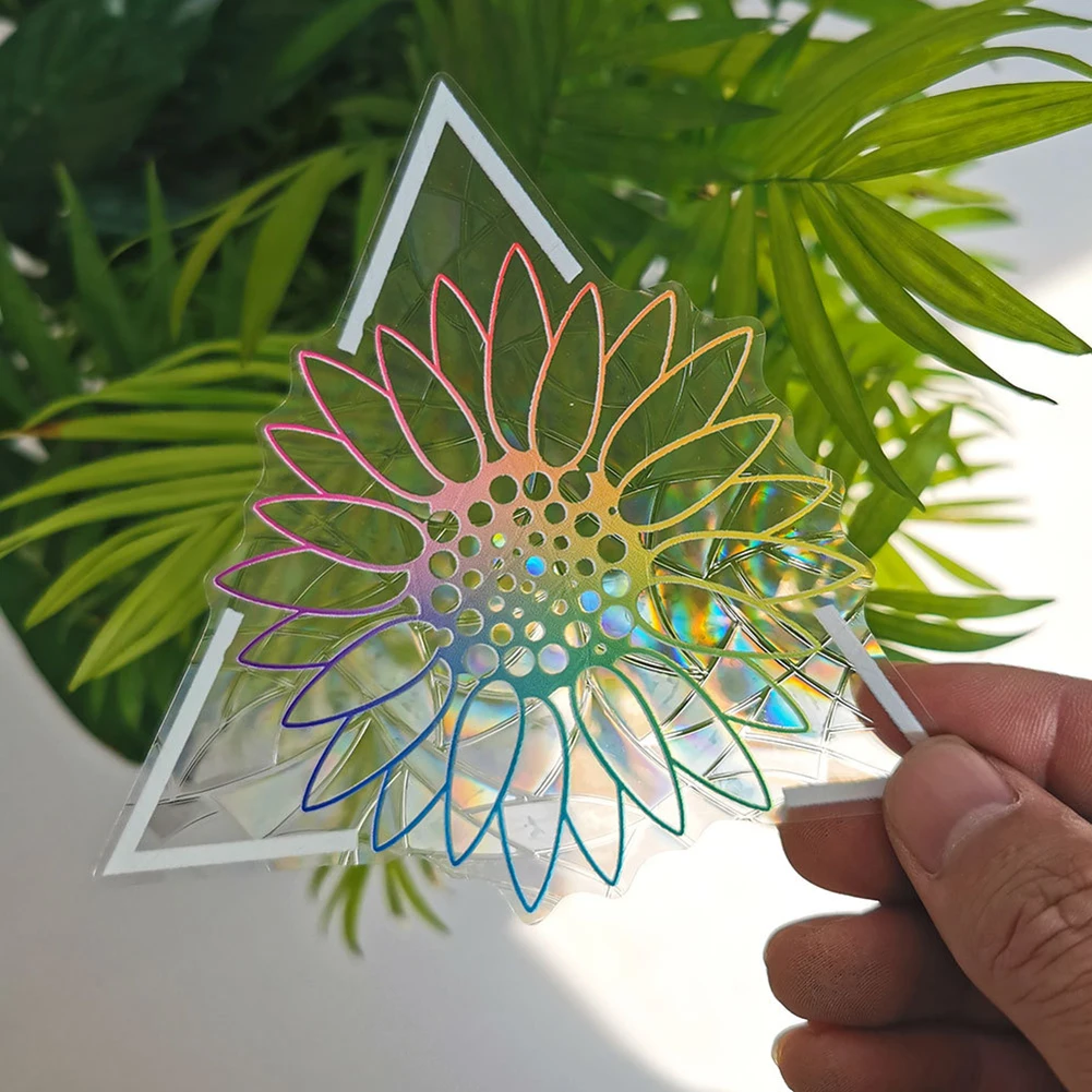 New Sun Catcher Wall Stickers Rainbow Window Mirror Sticker DIY Window Decal for Bedroom Decoration Home Decor Rainbow Maker keyboard stickers
