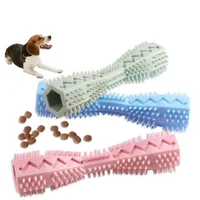 Dog Teething Toy Chew Stick Bite Resistant Fun Leak Proof Food Toy Pet Teether Cleaner Stick 6