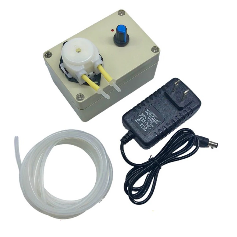 

DIY Aquarium Lab Peristaltic Pump Wide Voltage Compatibility Adjustable Flowrate Easy Cleaning and Maintenance