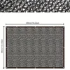 Black Shade Cloth Sunblock Mesh Cover Taped Edge With Grommets, Sun Net For Pergola, Plants Greenhouse, Gardens, Patio, Canopy 2