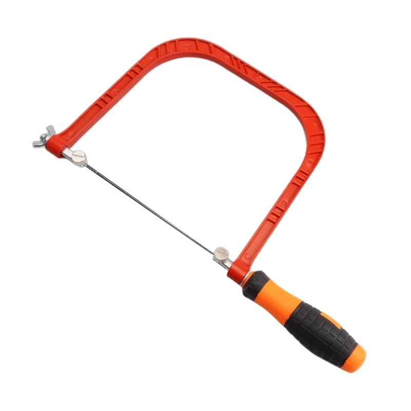 5/6inches Adjustable Frame Sawbow U-shape Coping Jig Saw Mini Circulars Saw For Woodworking Craft Jewelry DIY Hand Tools 5