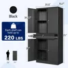Metal Garage Storage Cabinet with Locking Doors and Adjustable Shelves, Tool Storage Cabinet with 1 Drawer - 71" 3