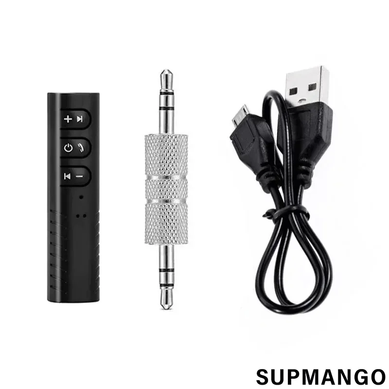 Universal Wireless Bluetooth Audio Receiver & Transmitter with 3.5mm Jack for Music Streaming and Handsfree Calling
