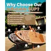 Inflatable Stand Up Paddle Board for adults families PVC drop-stitch material navy with tribal imprint ultra-stable extra-wide