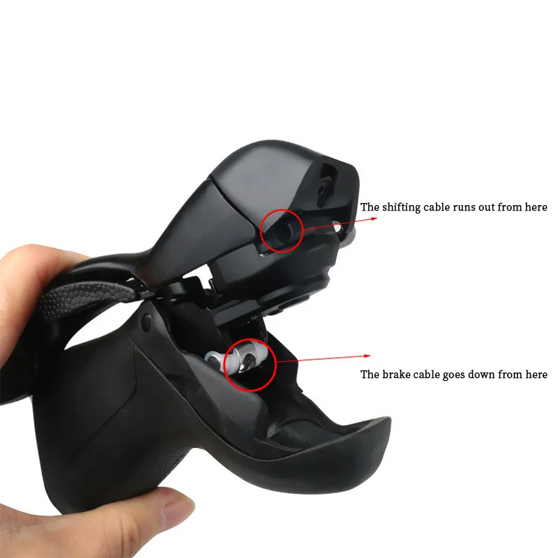 A74K-Bike Shifter Dual Control Levers 3 X 8 Speed Trip Shifters Road Bike Shift Lever Compatible For Shimano STI Lever Set