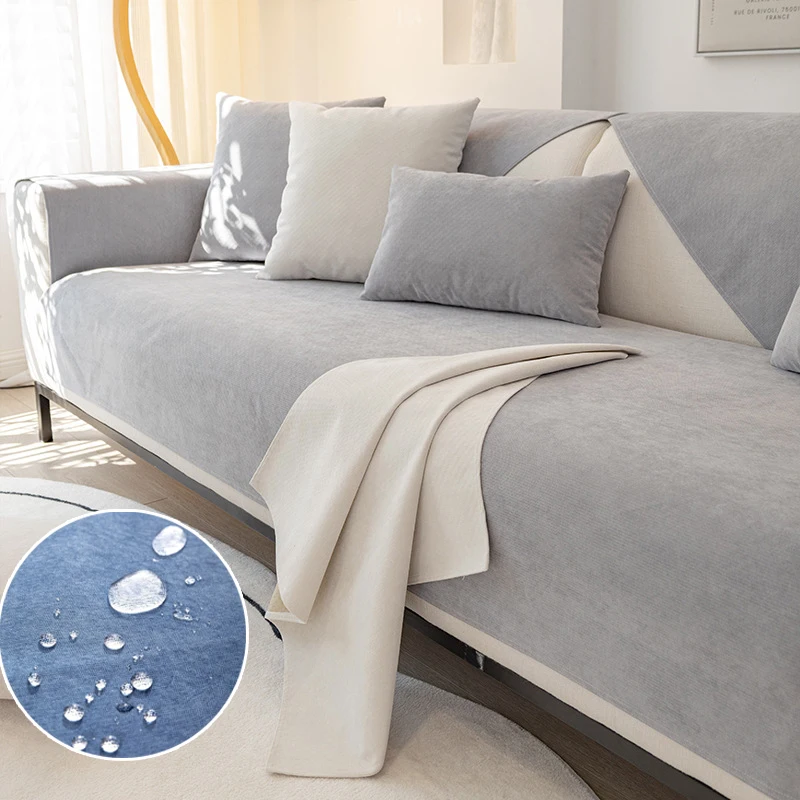 

Waterproof Sofa Cover Anti Cat Scratch Mat Northern Non-slip Sofa Cushion For Living Room Furniture Protector Urine-proof Couch