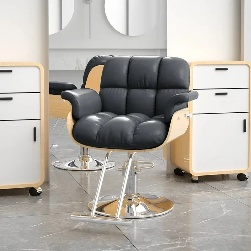 Fashionable Internet Famous Barber Chair Salon Simple Barber Chair Thickened Lifting Rotating Sillas Comedor Kitchen Furniture