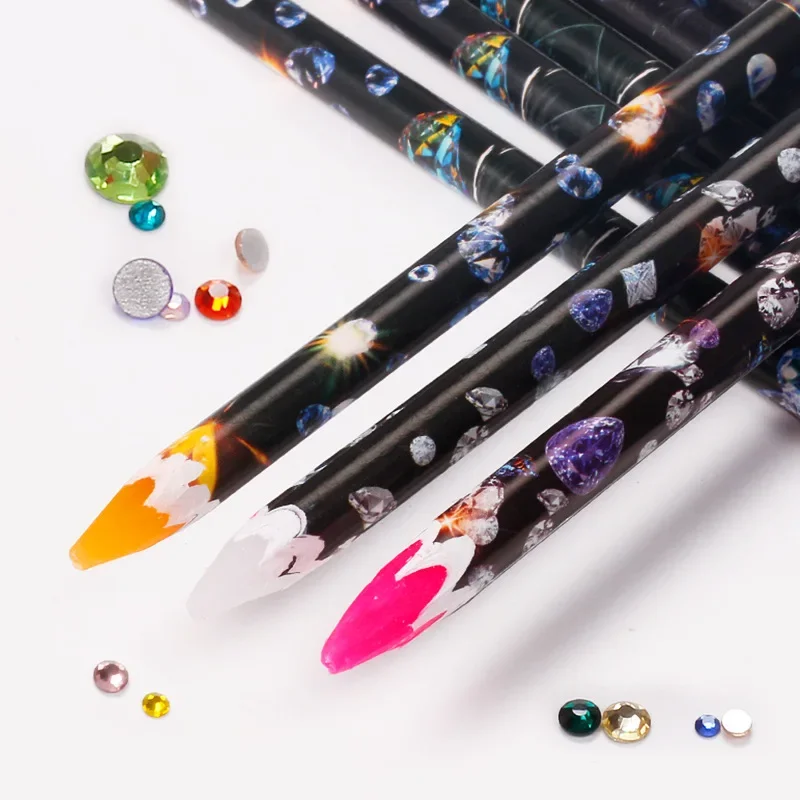 Nail Dotting Pen Picking Rhinestones Gems Drill Crystal Wax Pencil Diamond Picker Nail Art Decoration Tool Art Tools Nail Art Tools Nail Art Pen Nail Art Picking Tools Rhinestone Picker Pen Rhinestone Picking Tool