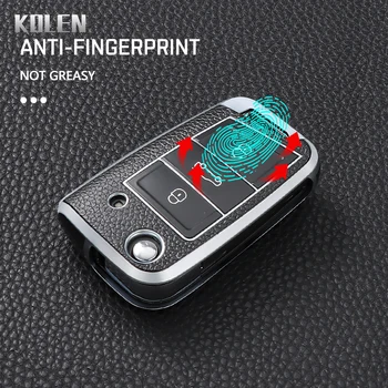 Tpu Car Flip Key Case Cover Shell Fob per VW Volkswagen Golf 7 MK7 Tiguan MK2 per Seat Ateca Leon FR 2 Ibiza Skoda Octavia A7 3 Tpu Car Flip Key Case Cover Shell Fob per VW Volkswagen Golf 7 MK7 Tiguan MK2 per Seat Ateca Leon FR 2 Ibiza Skoda Octavia A7 - Tpu Car Flip Key Case Cover Shell Fob per VW Volkswagen Golf 7 MK7 Tiguan