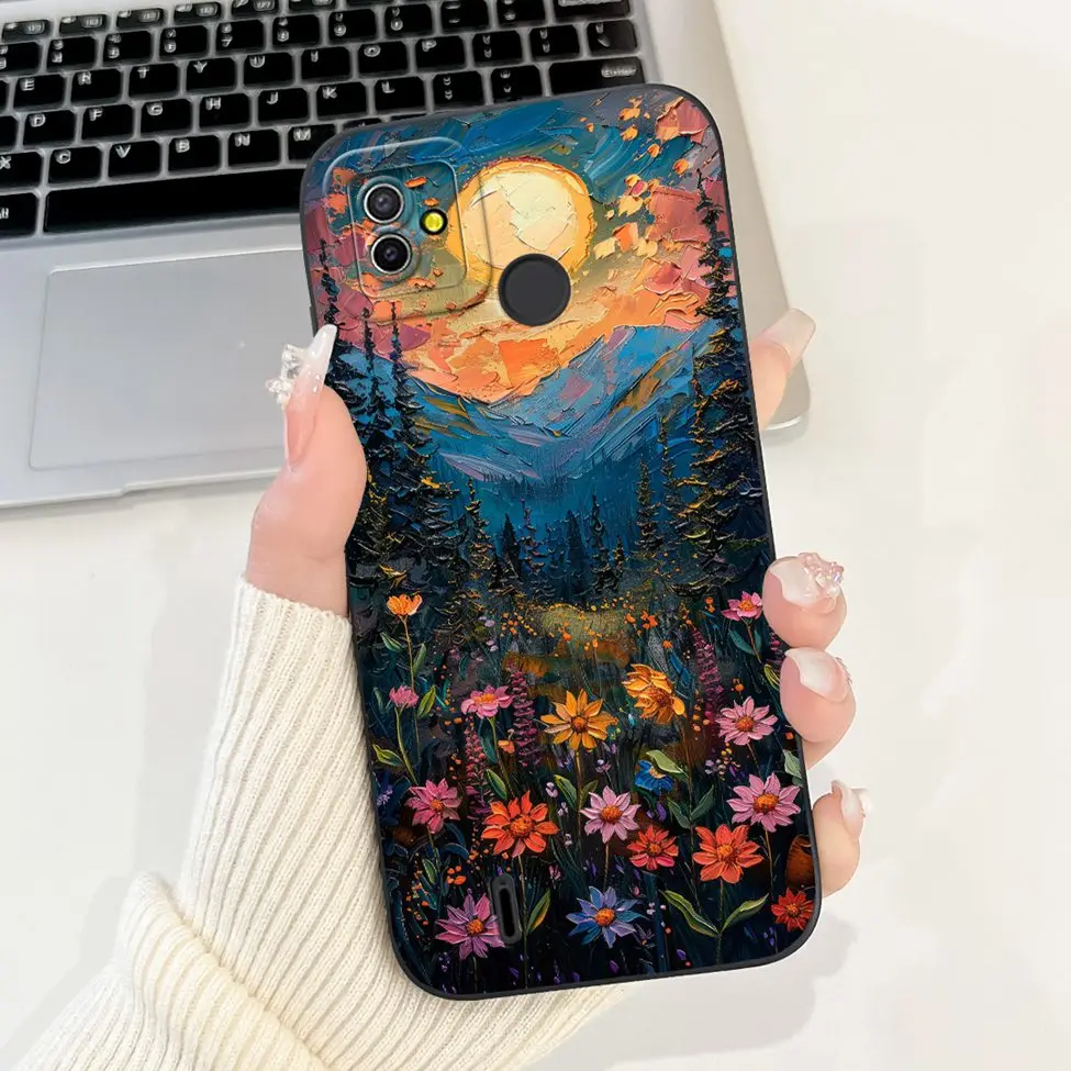 Silicone Cute Fashion Butterfly Flower Love Painted Phone Case